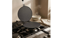 Double Sided Egg Cooking Tray Hinged Egg Roll Cooking Pan Textured Cookware