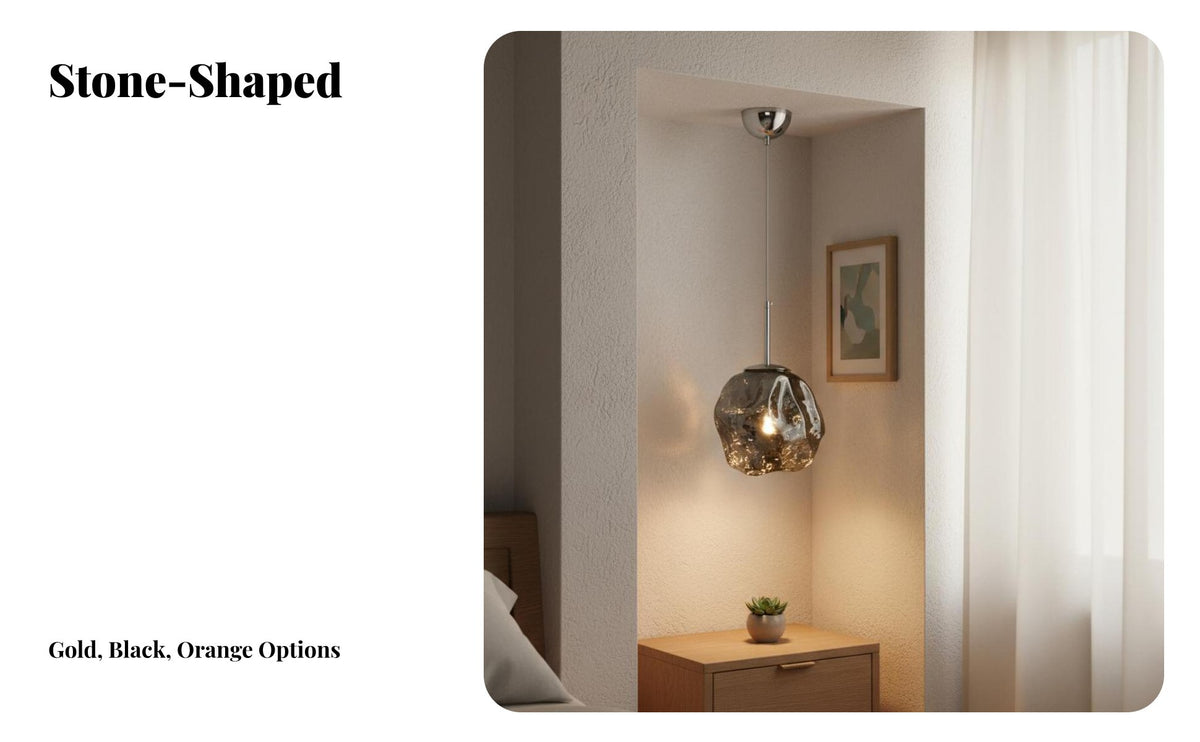 Modern Design Ice Cube Hanging Light Adjustable Height Irregular Glass Hanging Light Flicker-without Flicker St Unique Shape Chandelier 3 Color Temperatures for Homeowners, Restaurant Owners, Interior Designers, Dining Room, Bedroom, Hallway