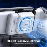 3-Speed Adjustable Stretchable Handle Cooler Lightweight Air-Cooled Phone Cooler Quiet Operation for Gamers, Travel, Movie Watching, Home