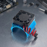Motor Thermal Sink with Heat Dissipation Fan Dissipation RC Motor Cooling Fan Aluminum for Model Builders, Hobby Projects