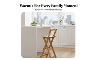 Foldable Folding Bar Stool with Backrest High Chair Minimalist Design Indoor Seating Space-Saving for Apartment Dwellers, Homeowners, occasion personnel