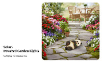 Waterproof Solar Panda Light Ambient Lighting Panda Garden Light Automatic On/deactivate for Patio, Pathway
