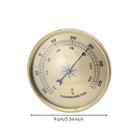 Round Analog Thermometer Decorative Measuring Device