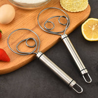 Hand Whisk Handheld Egg Beater Stainless Steel Whisk Easy-to-Clean Kitchen Tool Rust-Resistant for Bakers, Baking