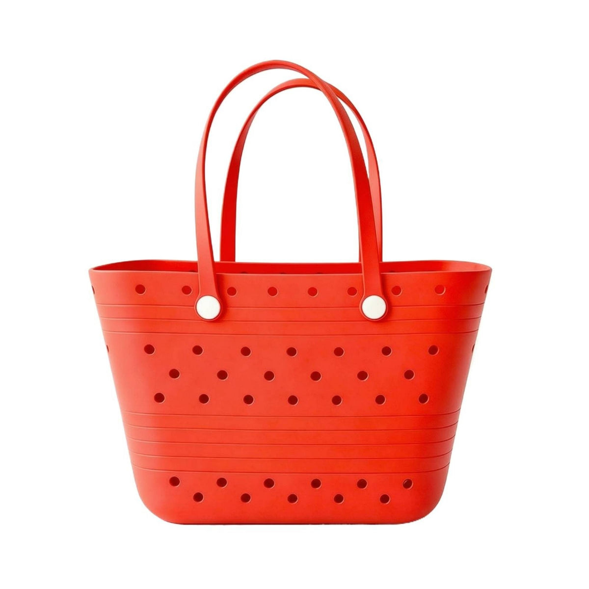 Easy to Clean Beach Tote Lightweight Tote Bag with Holes Washable Waterproof for Women, Families, Pool, Boat, Travel