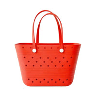 Easy to Clean Beach Tote Lightweight Tote Bag with Holes Washable Waterproof for Women, Families, Pool, Boat, Travel