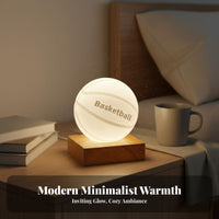 LED Crystal Ball Night Light Creative Gift 3D Engraved Sphere Ball Lamp USB