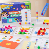 Clamp and Sort Game Fine Motor Skills Soft Ball Sorting Toy Educational