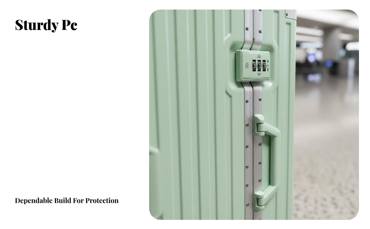 Large Capacity Hardside Luggage Combination Lock Hardside Telescoping Handle Suitcase Scratch-Resistant Hardshell for Travelers, Students, Vacationers, Vacation, Business Trip, Airport, Moving