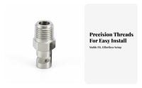 Stainless Steel Fan Nozzle Long-Lasting Stainless Steel Spray Nozzle Precise Flow Rate for Dust Control, Surface Treatment