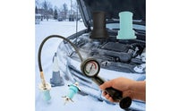 14 Pieces Cooling System Pressure Tester Kit Universal Radiator Leak Tester Coolant Vacuum Refill Tool for Mechanics, Home Mechanics