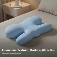Side Er Pillow S Facial Pressure Butterfly Neck Support Pillow Ear Hole Design Bedding Accessory for Adults, Womening, Napping, Bed