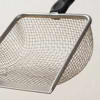 Cat Sifter with Stainless Steel Handle and Grip, Shallow Scooper for Waste, Fine Mesh Scooper for Daily Cleaning