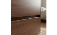Wooden Bedside Cabinet Space-Saving 3-Drawer Nightstand Sturdy and Stable Modern End Table with Drawers for Living Room