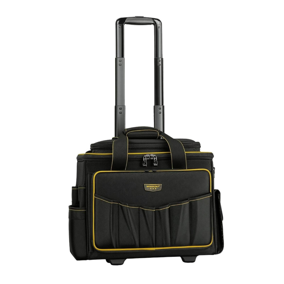 Telescoping Rolling Tool Storage Bag Multi-Pocket Rolling Tool Bag Portable Heavy-Duty for Contractors, Electricians, Technicians, Job Sites, Maintenance Work