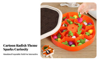 Educational Pulling Carrot Toy Memory Training Carrot Harvest Game Fine Movement Skill Development for Toddlers, Preschoolers
