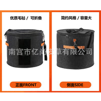 European Round Hat Storage Box, Portable, PVC Transparent, with Handle