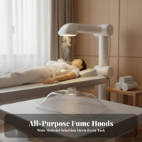 High Clarity Transparent Suction Hood Long-Lasting Industrial Dust Collector Hood Wear-Resistant Metal Joining Smoke Extractor Non-Deforming for Moxibustion Practitioners, Research Facility Technicians, Electronics Hobbyists, Workshop, Factory