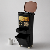 Trash Can, 45L, Pedal-Type, Dustbin, 42L, Household Use, Kitchen, Living Room, Stylish, Slim