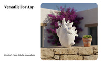 Resin Heart Planter Indoor Outdoor Decor Human Heart Planter Creative Home Decor Decoration for Medical Professionals, Nurses, Desktop, Garden, Patio
