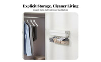 Divided Underwear and Sock Box Dust-Proof Lid Wall-Mounted Sock Organizer