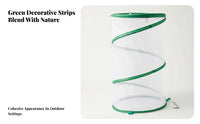 Reinforced Spiral Band Mesh Plant Cover Ground Stakes Protection Enclosure Translucent Plant Net Cage Lightweight