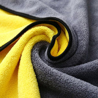 Super Thick Coral Fleece Car Drying Towel and Microfibre Cloth, 420g Microfibre Towel for Detailing, Double-Sided Design for Car Wash, 30x40cm