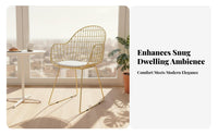 Golden Finish Upholstered Side Chair Nordic Design Wireframe wing-inspired Chair Modern Minimalist Seating Furniture Instagrammable design for Cafe Owners, Interior Designers, Young Adults, Restaurant, Dining Room, Reception Area, Home Office