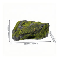 Faux Lichen Rock Realistic Artificial Lichen Rock Fake Mossy Stone Lifelike Decorative for Decorators, Micro Landscape