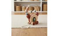 Fine Movement Skills Wooden Crab Pull Toy Hand-Eye Coordination Crab Bead Maze Toy Sensory Development Wooden Bead Maze Educational for Playroom