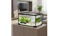 Spotted Gecko Enclosure Integrated Feeding Port Panoramic Glass Enclosure Mini Amphibian Terrarium Sturdy Construction
