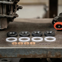 Fuel Injector Seal and Washer Kit Copper Fuel Injector Seal Kit Rubber Heavy Duty for Mechanics, Engine Repair