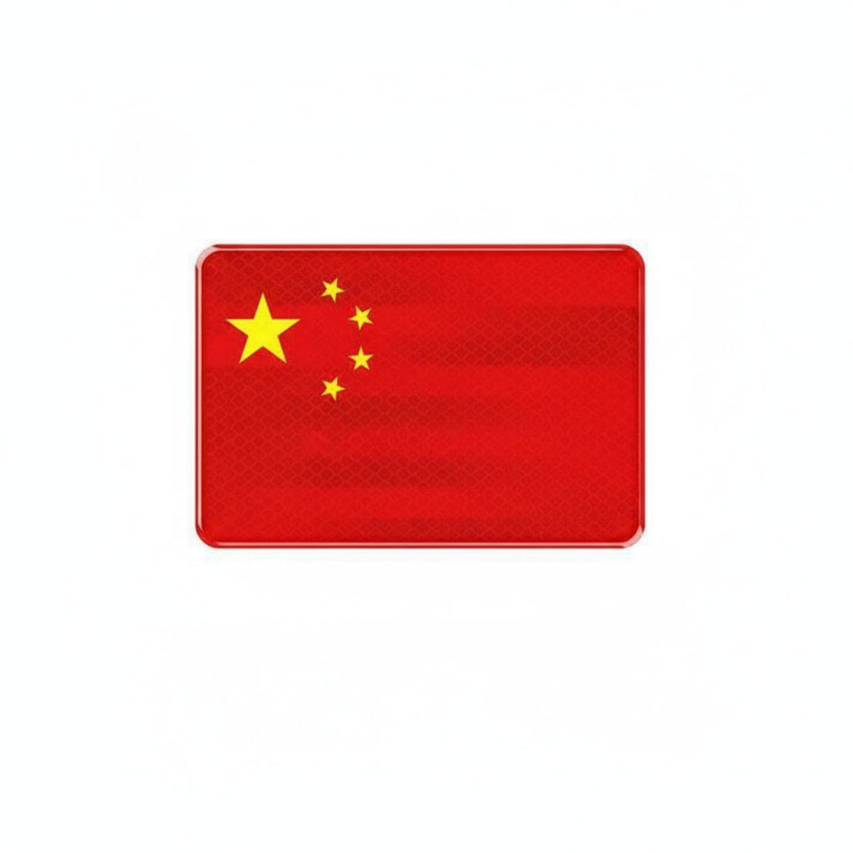 Scratch Cover Five-Star Red Flag Car Badge Strong Chinese Flag Car Sticker Waterproof for Patriots, Truck Owners, Night Driving