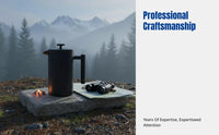 Portable Black Double-Layer 304 Stainless Steel Coffee Pot, French Press, Outdoor, Tea Brewer