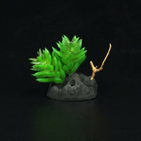 Stable Freestanding Plants and Reptile Foliage, Bearded Lizard Tank Accessories, Insect Vivarium Decor for Desert and Tropical Enclosures