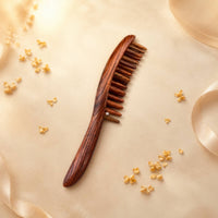 Scalp Massage Comb Ergonomic Rosewood Massage Comb Handheld Hairbrush for Home