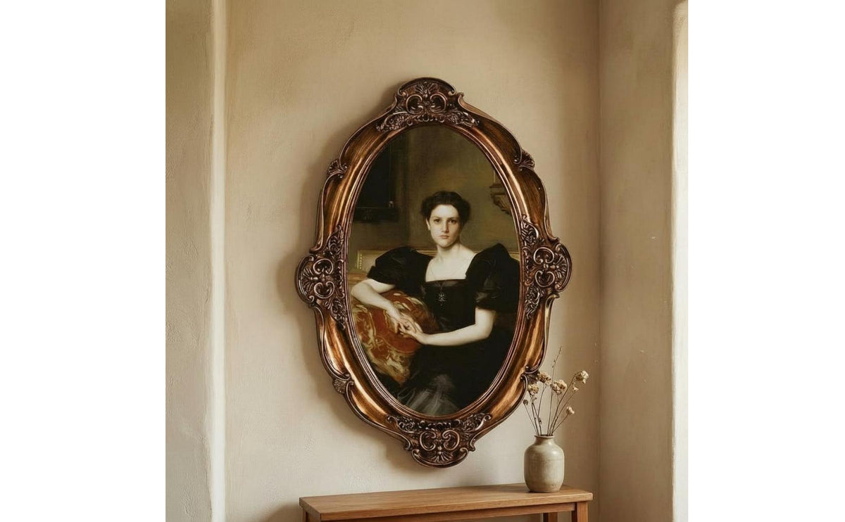 Baroque Picture Frame Carved Oval Picture Frame