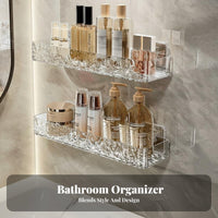 2-Tier Vanity storage spaceSaving 2-Tier Organizer Quick-Draining for Families