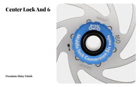 Aluminum Alloy Center Lock to 6 Bolt Adapter High Strength Centerlock to 6-Bolt Adapter CNC Machined for Mountain Bikers, Road Cyclists