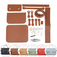 DIY Bag Accessory Set with Adjustable PU Leather Strap, Brown
