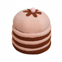 Cute Food Shape Hamburger-Shaped Ottoman Playful Decor Piece Hamburger-Shaped Storage Seat Creative Gift Idea Small Furniture Multifunctional for Children, Teenagers, Young Adults, Playroom, Kid's Room, Bedroom, Entryway
