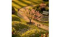 Bendable Branches Wire Frame Model Tree Handmade Miniature Landscape Tree with Base Realistic Design Sand Table Scenery Sturdy Construction for Hobbyists, Architects, Dioramas, Train Layouts
