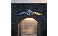 Gate Ornament with Scrollwork Stainless Steel Gate Topper Balanced for Homeowners, Courtyard Gates