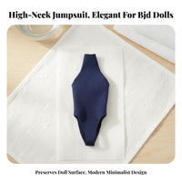 High Neck Doll Leotard Non-Staining 1/6 Scale Doll Bodysuit Design Halter Neck Single Piece Swimsuit for Hobbyists, Collection Display