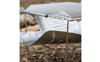 Portable Folding Fire Bowl Heat Resistant Detachable Base Multi Functional Folding Campfire Grill for Picnic