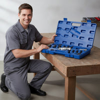 14 Pieces Inner Bearing Puller Kit T-Handle Grip Slide Puller Hard Case Bearing Removal Kit