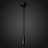 Kitchen Island Pendant Light Fitting with Ceiling Rose, Iron Art E27 Lamp for Living Room and Kitchen Bar, Retro Style DIY Lighting, Flex Cable