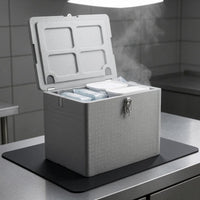 Fitted Lid Insulated Foam Box Speckled Hard-Sided Foam Box for Transport