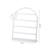 Fairy Silhouette Earring Display Rack Arched Frame Earring Display Stand Flat Base Iron