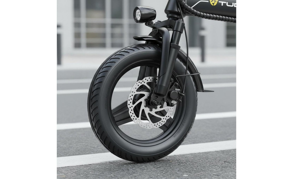 Quick Fold Frame Portable Folding Electric Bike LCD Display Ultra Light Folding E Bike Mobile Device Control Personal Transport USB Phone Holder for Commuting